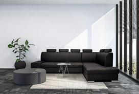 Quattro Meble London Pik Extra Tikros odos kampinė sofa 6 cm 300 x 200 cm (kampas dešinėje) Sofa-lova su miego funkcija, lovos dėže ir galvos atlošais Tikros odos kampinė sofa "Toledo" odinė didelė Pasirinkimas