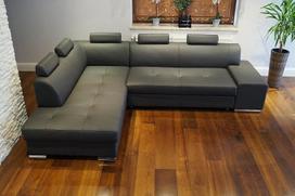 Quattro Meble London PIK 5z Tikros odos kampinė sofa 275 x 200 cm Sofa-lova su lovos funkcija ir lovos dėže Tikros odos kampinė sofa Didelis spalvų pasirinkimas
