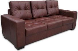 Quattro Meble Tikros odos 3-vietė sofa Maljorkos pikų plotis 205 cm Odinė sofa Tikros odos Granados konjako spalvos sofa Didelė Pasirinktos spalvos