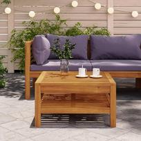 Rantry casa Kavos staliukas 65 x 65 x 35 cm Akacijų medienos masyvo sofos Lauko sodo sofa svetainei Sodo terasa Lauko sodo baldai