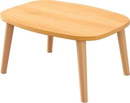 Rechteckiger, klappbarer Couchtisch aus Holz, niedriger Tisch zum Sitzen auf dem Boden, minimalistischer japanischer Tatami-Tisch für kleine Räume, geeignet zum Lernen, Arbeiten, Lesen,Wood,60cm