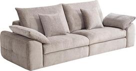 Riess Ambiente Stilvolles Big Sofa SOHO - 265cm - smėlio spalvos - Chenille 3-Sitzer Couch mit Nosagfederung