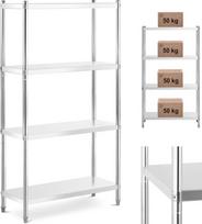 Royal Catering Metalinis stelažas maitinimo įstaigoms iki 200 kg 100 x 40 x 180 cm