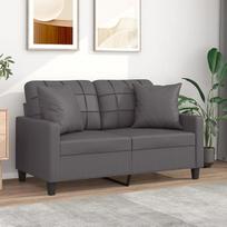 SECOLI 2-vietė dirbtinės odos sofa 2-vietė sofa 2-vietė sofa 2-vietė sofa 2-vietė sofa 2-vietė maža svetainė / miegamasis / biuras / butas pilka 2-vietė 120 cm