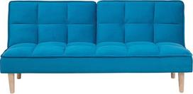 Šiuolaikinė medžiaginė sofa lova Click Clack Armless Gyvenamasis kambarys Blue Siljan