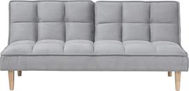 Šiuolaikinė medžiaginė sofa lova Click Clack Armless Gyvenamasis kambarys Šviesiai pilka Siljan