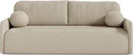 Sofa 3-vietė - moderni sofa-lova - miegamoji sofa - elegantiškas "Abriamo" audinys - smėlio spalvos - 206 x 87 x 95 cm