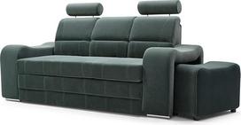 Sofa Vilni Minkšta sofa 3-vietė sofa lova dėžė Miego funkcija Žalia pilka juoda04 (3-vietė sofa)