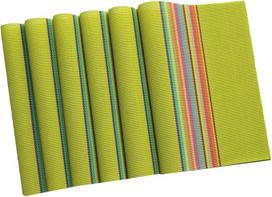 SOLUSTRE 6stücke Tischset aus PVC Abwaschbar und rutschfest Wärmeisolierende Platzsets für Schutz Ihrer Tische vor Kratzern und Flecken