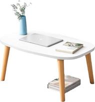 Stačiakampio formos sulankstomas medinis kavos staliukas, žemas grindų stalas, minimalistinis japoniškas tatamio stalas mažoms erdvėms, tinkamas mokytis, dirbti, skaityti, baltas, 60 cm