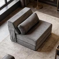 Sulankstoma sofa lova su pagalve, sulankstoma sofa lova su atlošu galvai, patogus futono čiužinys suaugusiesiems, viengulė lova, grindų sofa lova namams, miegamajam ar biurui, ilgas gultais, tamsiai pilka
