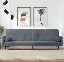 Svetainės baldų komplektai, svetainės sofos komplektai, sofa lova, sofa su kilimu Dunkelgrau Samtmodular Sofa, modulinė sofa, lauko terasos baldai,