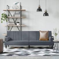 Svetainės baldų komplektas, Svetainės baldų komplektai, Sofa lova, Sofa lova su porankiais, Tamsiai pilka, Velvetinė modulinė sofa, Modulinė sofa, Lauko terasos baldai