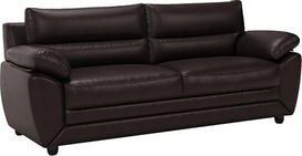 Vente-unikalus 3 vietų sofa - Dirbtinė oda - Ruda - Manoa