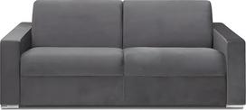 Vente-unique "Calito" 4 vietų sofa-lova - gulimas paviršius: 160 cm - čiužinio aukštis: 18 cm - aksomas - antracitas