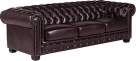 Vente-unique Linea Chesterfield odinė sofa 4 vietų - ruda - Brenton