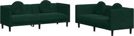 vidaXL 2 dalių sofos komplektas, svetainės sofa, svetainės sofa, minkšta sofa su pagalvėlėmis, sofos komplektas, svetainės baldai, modernus, tamsiai žalias aksomas