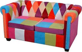 VidaXL Canapé Chesterfield 2 vietos Tissu