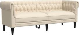 vidaXL Chesterfield sofa, minkšta sofa su 3 sėdimomis vietomis ir atraminėmis kojelėmis, svetainės sofos dizainas, sofa svetainei, sofa, svetainės sofa, lininis audinys