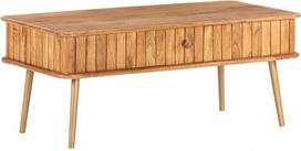 vidaXL Solid Acacia Wood kavos staliukas su 1 stalčiumi Vintage Look šoninis staliukas Kavos staliukas Svetainės staliukas Arbatos staliukas Sofos staliukas 100 x 50 x 40 cm