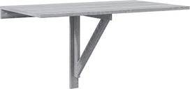 vidaXL Sonoma sieninis sulankstomas stalas, rašomasis stalas, valgomasis stalas, virtuvės stalas, kompiuterio stalas, kompiuterio stalas, stovimas stalas, medinis stalas, pilka, Sonoma, 100 x 60 x 56 cm, medžio medžiaga