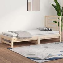 ZEYUAN Išskleidžiama dienos lova, sofa lova, miegamoji sofa, sofa lova, sofa lova, sofa lova, sofa lova, dienos lova, sofa lova, sofa lova, jaunimo lova, 2 x (90 x 200) cm, pušies masyvas