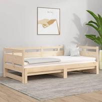ZEYUAN Išskleidžiama dienos lova, sofa lova, sofa lova, sofa lova, sofa lova, sofa lova, sofa lova, dienos lova, sofa lova, sofa lova, jaunimo lova, pušies masyvas 2 x (90 x 190) cm
