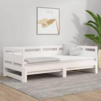 ZEYUAN Išskleidžiama dienos lova, sofa lova, sofa lova, sofa lova, sofa lova, sofa lova, sofa lova, sofa lova, sofa lova, sofa lova, sofa lova, sofa lova, sofa lova, jaunimo lova, balta pušies masyvo 2 x (90 x 190) cm