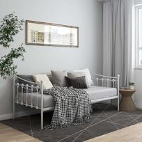 ZEYUAN Sofos lovos rėmas, Sofa lova, Sofa lova, Sofa lova, Sofa lova, Sofa lova, Sofos ir sofos, Baltas metalas, 90 x 200 cm