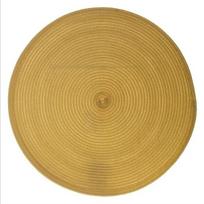 Stalo padėkliukas 5five Simply Smart, apvalus, garstyčių spalvos, 38 cm