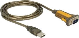 Delock 65840 serial cable Black, Yellow 1.5 m USB Type-A DB-9
