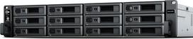 No Name Synology RackStation RS2423RP+ NAS/storage server Rack (2U) Ryzen Embedded V1780B 8GB DDR4 0 TB DiskStation Manager Black, Grey