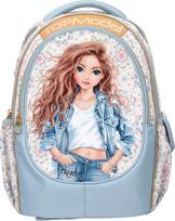 Topmodel - School Backpack FESTIVAL FUN - Cream, Gold, Light Blue