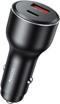 Yesido Y65 automobilinis įkroviklis – 100W PD + QC 3.0 18W (USB + Type-C)