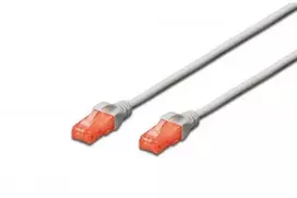 Assmann Electronic DIGITUS CAT 6 U-UTP patch kabelis PVC AWG 26/7 ilgio 3m spalvotas pilkas