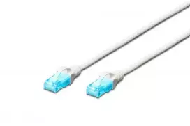 Assmann Electronic DIGITUS CAT 5e U-UTP jungiamasis kabelis PVC AWG 26/7 ilgis 0,5 m, pilkos spalvos
