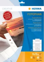 HERMA 7584 įmautė dokumentams 90 x 130 mm Polipropilenas (PP) 10 vnt