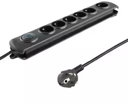 QOLTEC 50111 Surge Protector 6 maitinimo lizdas 1,8m