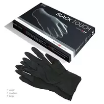 Bratt Juodos lateksinės pirštinės Hercules Sagemann Juodas Touch 10 Gloves L dydis 10 vnt.