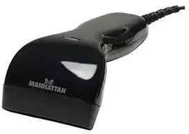 Manhattan 401517 brūkšninių kodų skaitytuvas Rankinis brūkšninių kodų skaitytuvas 1D CCD Juoda