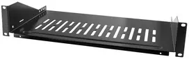 LogiLink 2U lentyna, priekinis laikiklis, tvirtinimo varžtui d = 250 mm, juoda (SF2C35B)