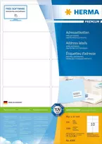HERMA 4268 etiketė spausdinimui Balta Lipni spausdintuvo etiketė