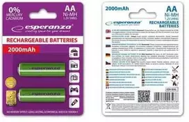 Esperanza EZA103G Įkraunama baterija Ni-MH AA 2000MAH x2