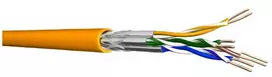 Draka kabelis instalacyjny CAT 7 4x2xAWG23/1 S/FTP - 2xekranowany: PIMF+Total Shield (Braid) sztywny LS0H