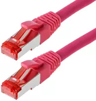 „helos“ jungiamasis kabelis „Cat 6a S/FTP RJ45“, rausvai raudonas, 30m, AWG26/7 LSZH GHMT