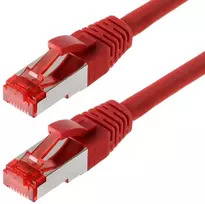 Verschiedene helos Patchkabel Cat 6 S/FTP RJ45 raudona 0,5m AWG27/7 LSZH GHMT