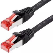 helos Patchkabel Cat 6 S/FTP RJ45 juodas 15m AWG27/7 LSZH GHMT