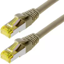Helos pataisomasis kabelis S/FTP Cat 6a pilkas 1,0m