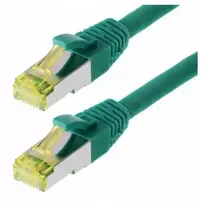 „helos“ jungiamasis kabelis „Cat 6a S/FTP RJ45“, žalias, 5m, AWG26/7 LSZH GHMT