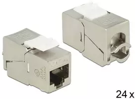 Delock Keystone RJ45 lizdas > LSA be įrankių Cat.6A